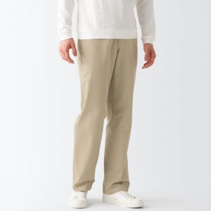 Muji Chino Regular Hose Damen Beige | CJ3B8B76W