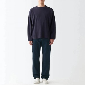 Muji Denim Regular Jeans Herren Navy | MK3E1Z98L