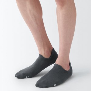 Muji Right Angle Sneaker with Tabs Socken Damen Grau | ML9F1T70J