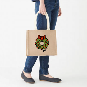 Muji Wreath Jute B5 Tragetaschen Damen Beige | XC9A0J61K