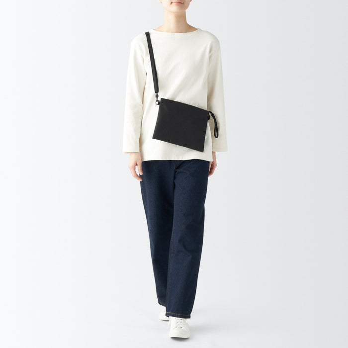 Muji 2-Way Water Repellent Umhängetasche Herren Schwarz | NA5X6Z30J