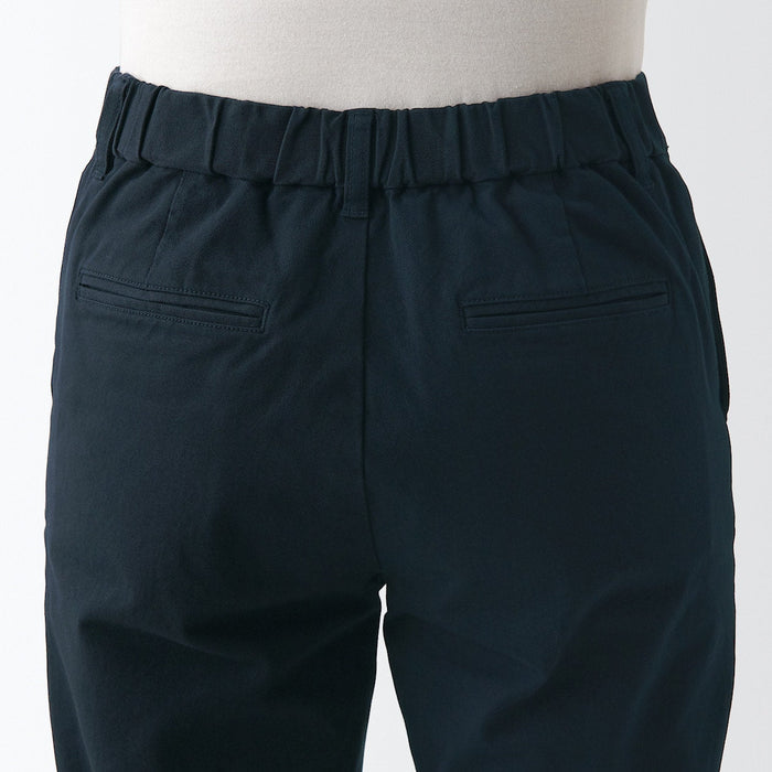 Muji 4-Way Stretch Chino Slim Tapered Hose Damen Navy | OD4C7N08V