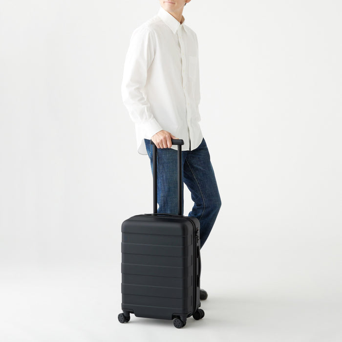 Muji Adjustable Handle Hard Shell 36L Handgepäck Damen Schwarz | TW9D4C88O