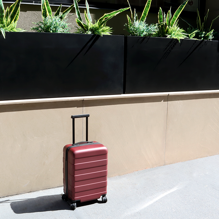 Muji Adjustable Handle Hard Shell 36L Handgepäck Damen Rot | DR0T9C70K