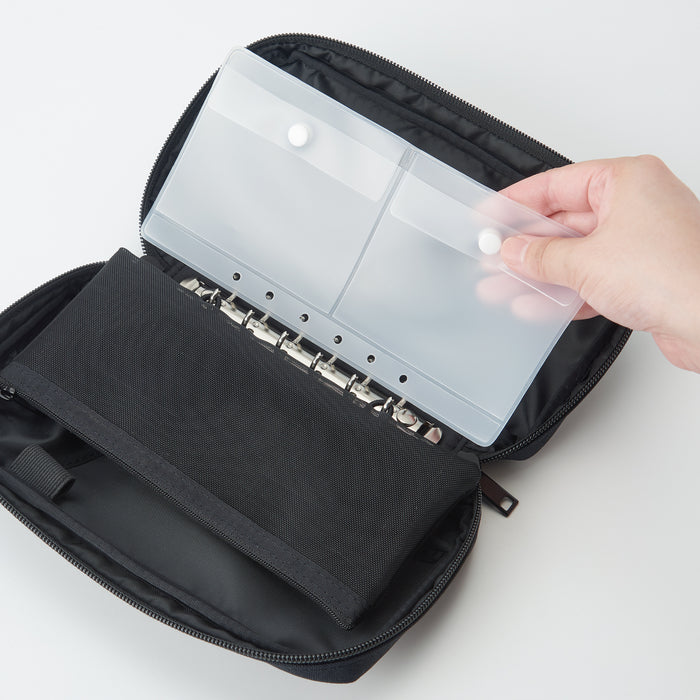 Muji Clear Pocket Divider Refill for Passport Koffertasche Herren Schwarz | BM0Y7M57O