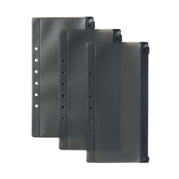 Muji Clear Pocket Refill 3pcs Set for Passport Koffertasche Herren Schwarz | VY1K6D74S