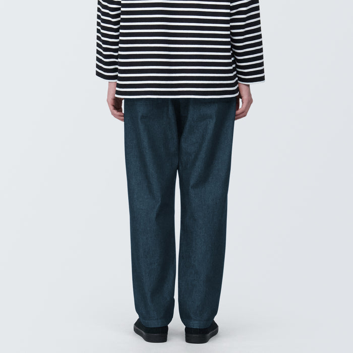 Muji Denim Easy Hose Herren Navy | BC8O5D02Q