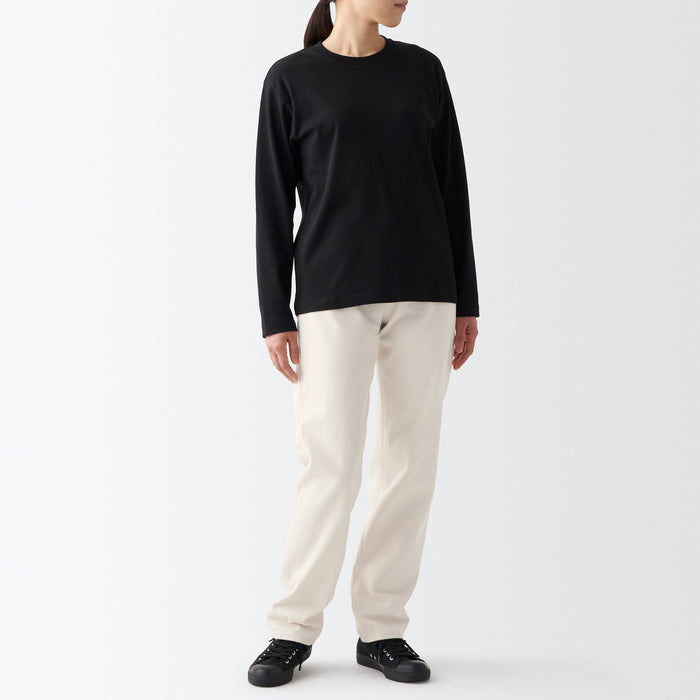 Muji Denim Regular Jeans Damen Weiß | BZ0X7K13D