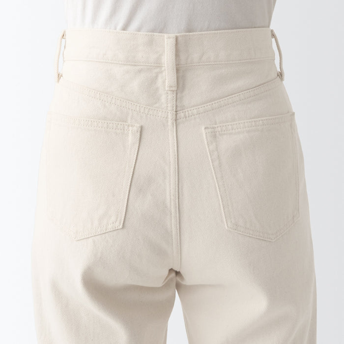 Muji Denim Regular Jeans Damen Weiß | BZ0X7K13D