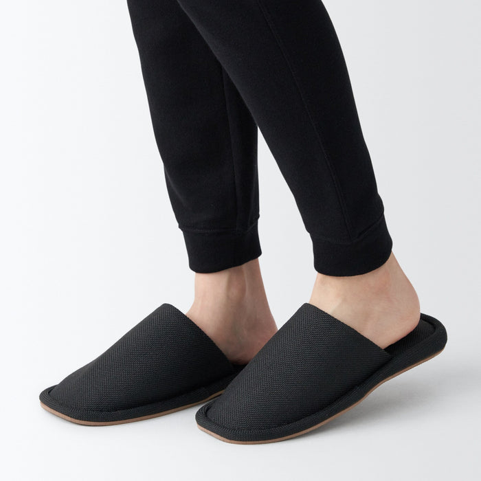 Muji Either-Foot Hausschuhe Damen Schwarz | CT3X7X65P