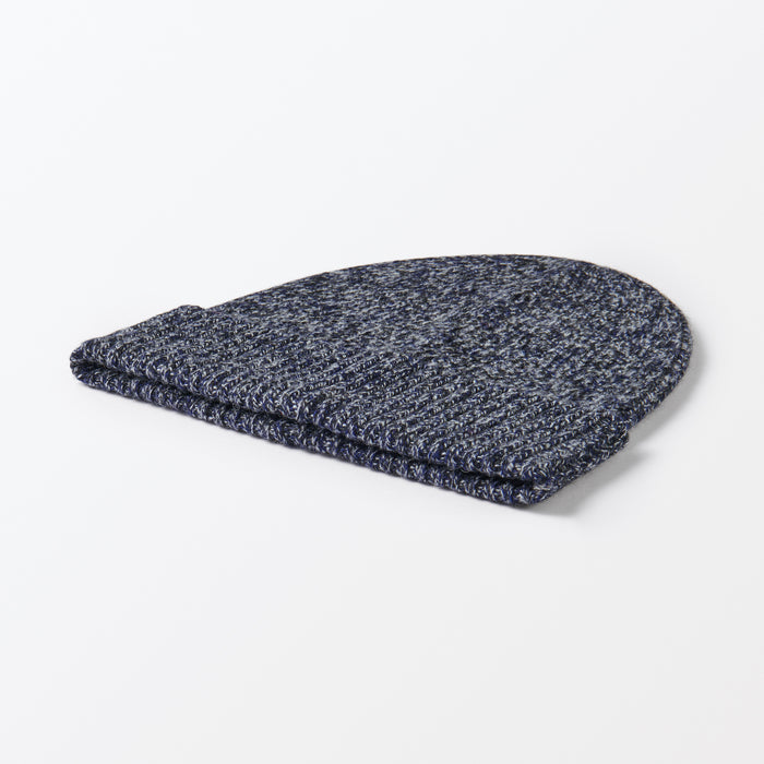 Muji Excess Yarn Mütze Herren Navy | LZ2U5U67D