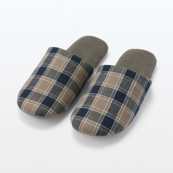 Muji Flannel Hausschuhe Damen Grau | ML5F4T27D