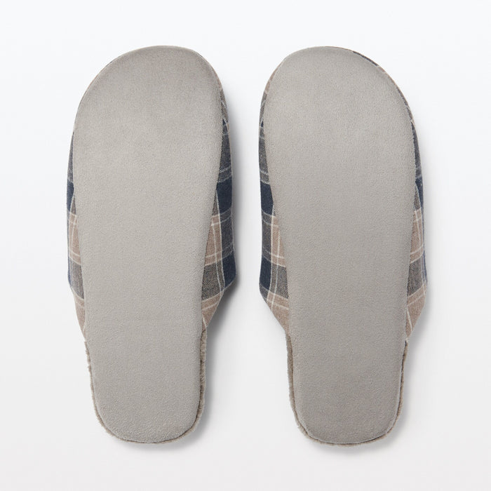 Muji Flannel Hausschuhe Herren Grau | KG1C1Y67Q