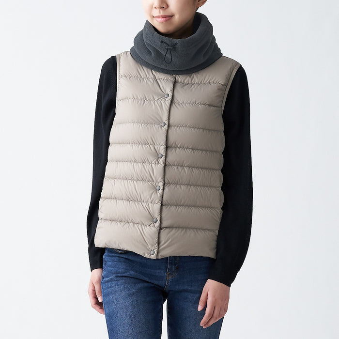 Muji Fleece 23x29cm Nackenwärmer Herren Schwarz | DQ0A9C52P