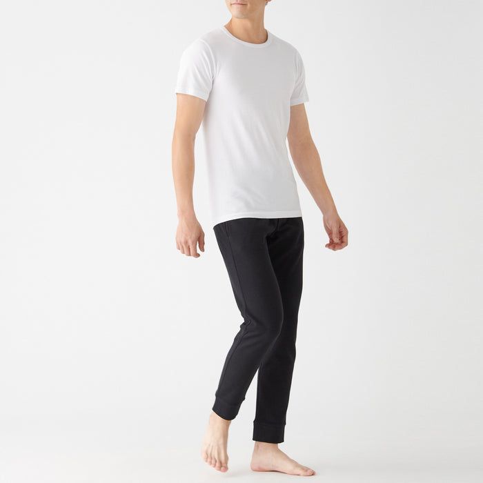Muji Heat Generating Cotton Crew Neck Short Sleeve T-shirts Herren Weiß | SG0Q7B41R