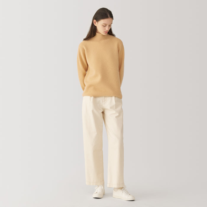 Muji Labo Yak Wool Blend Turtleneck Pullover Damen Beige | TU0Q5S99X