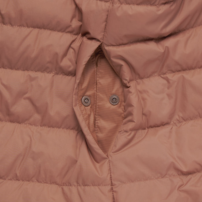 Muji Lightweight Down Collarless Weste Damen Rot | EK4K6Y47I