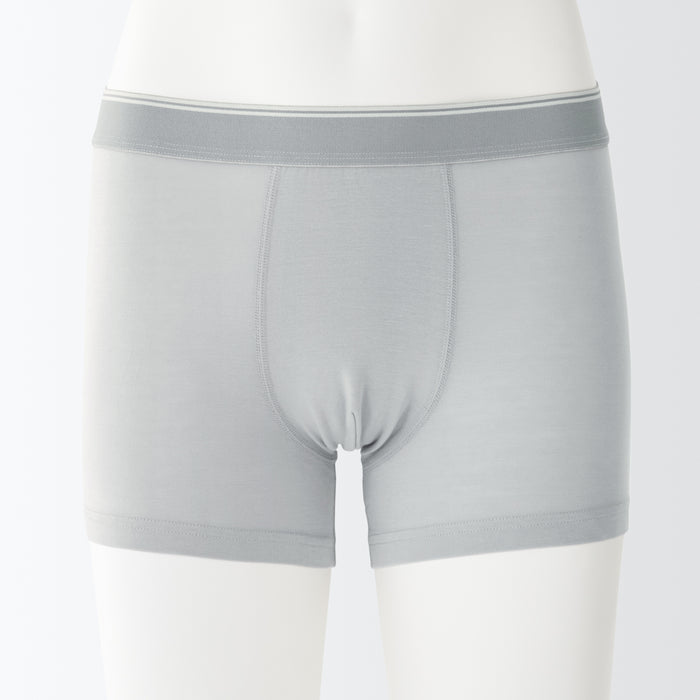 Muji Lyocell Low Rise Boxer Slip Herren Grau | OW9J3U99N