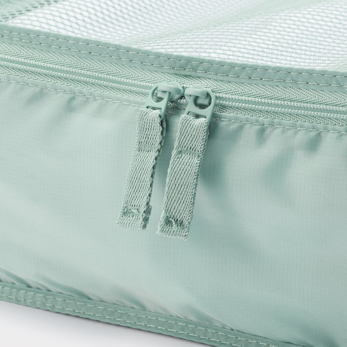 Muji Polyester Gusset Kulturbeutel Damen Mintfarben | MU2A1F65C