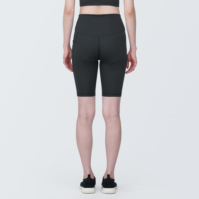 Muji Quick Dry Biker Kurze Hose Damen Schwarz | TT9B2E30U