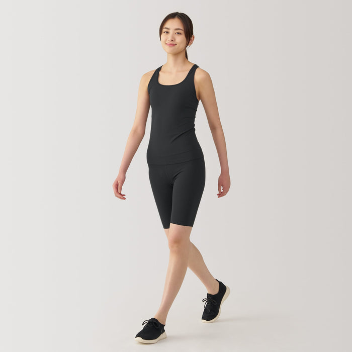 Muji Quick Dry Bra Tanktop Damen Schwarz | HD0U8C48Z