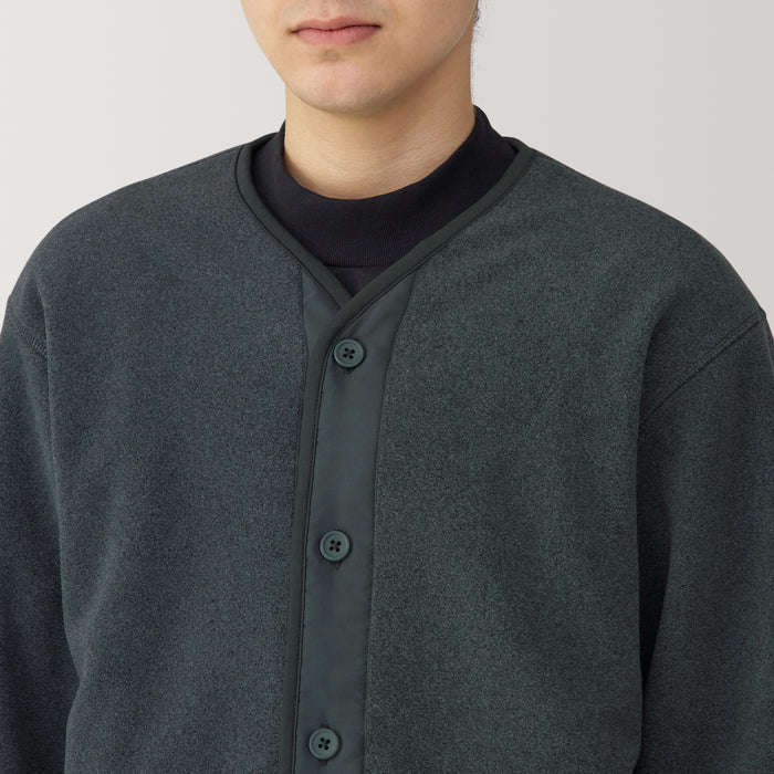 Muji Recyclable Fleece Strickjacke Herren Grau | XQ0Q7F51W
