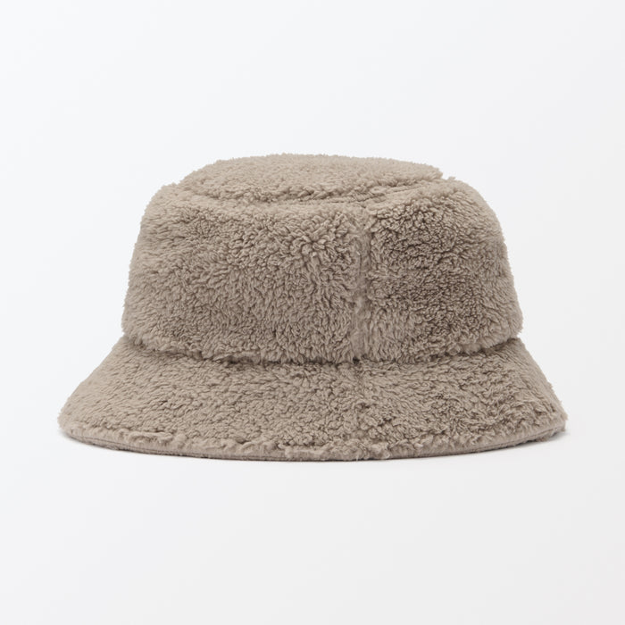 Muji Recycle Polyester Boa Eimer Hüte Herren Beige | NA4Q6P06D