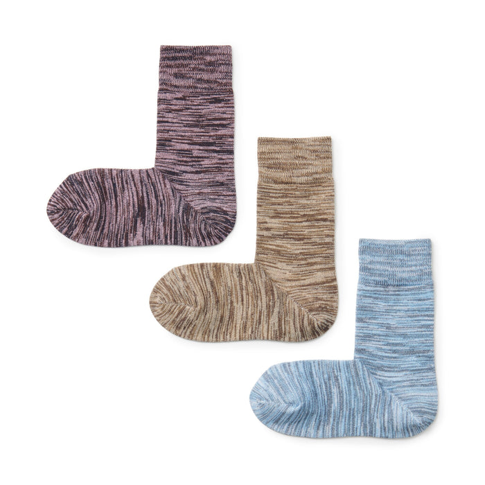Muji Right Angle Excess Yarn 3 Pair Socken Herren Lila | AU6Q7P57P