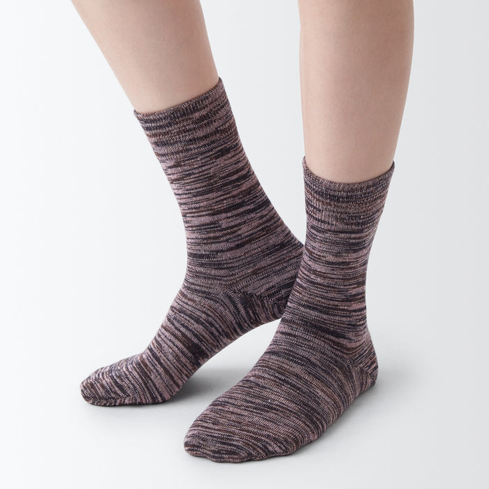 Muji Right Angle Excess Yarn 3 Pair Socken Herren Lila | AU6Q7P57P