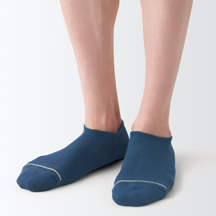 Muji Right Angle Pile Sneaker-In 23-30cm Socken Damen Navy | HO3B5Y28N