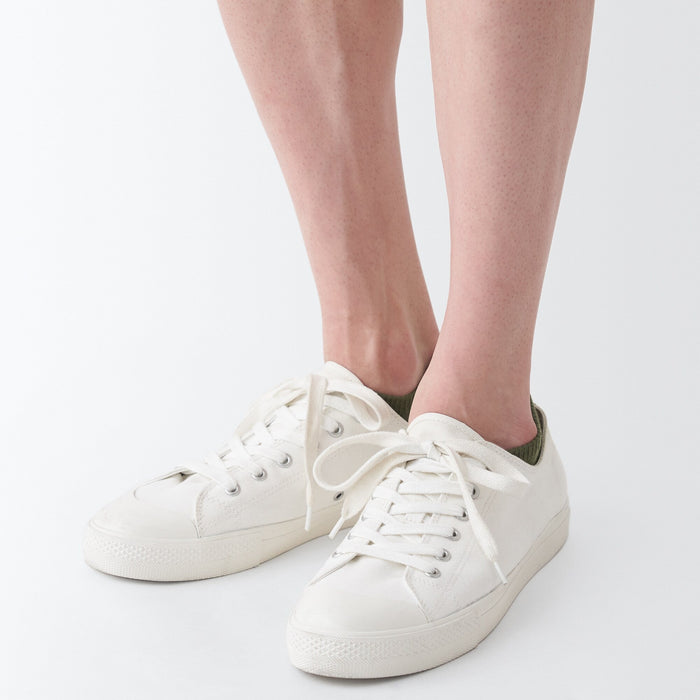 Muji Right Angle Sneaker Socken Damen Weiß | LY9G9J02O