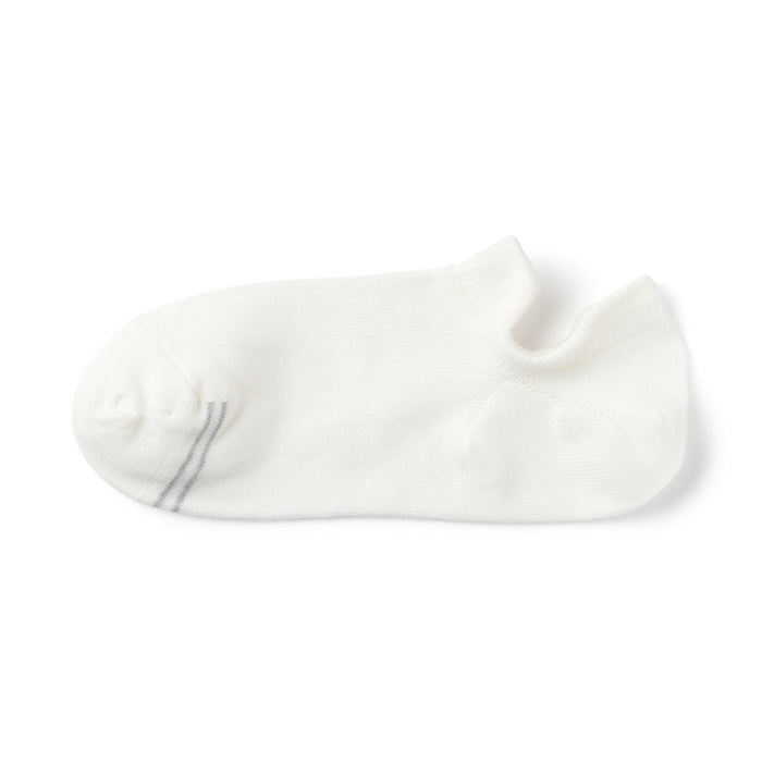Muji Right Angle Sneaker with Tabs Socken Herren Weiß | ZK8A9L11R