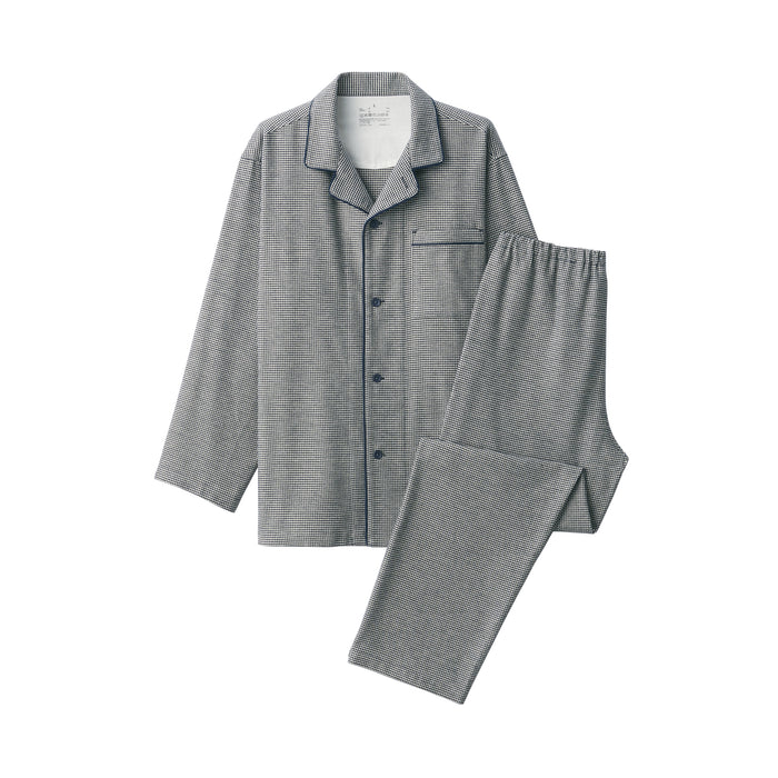 Muji Side Seamless Flannel Pyjama Damen Grau | WH7D9K34U