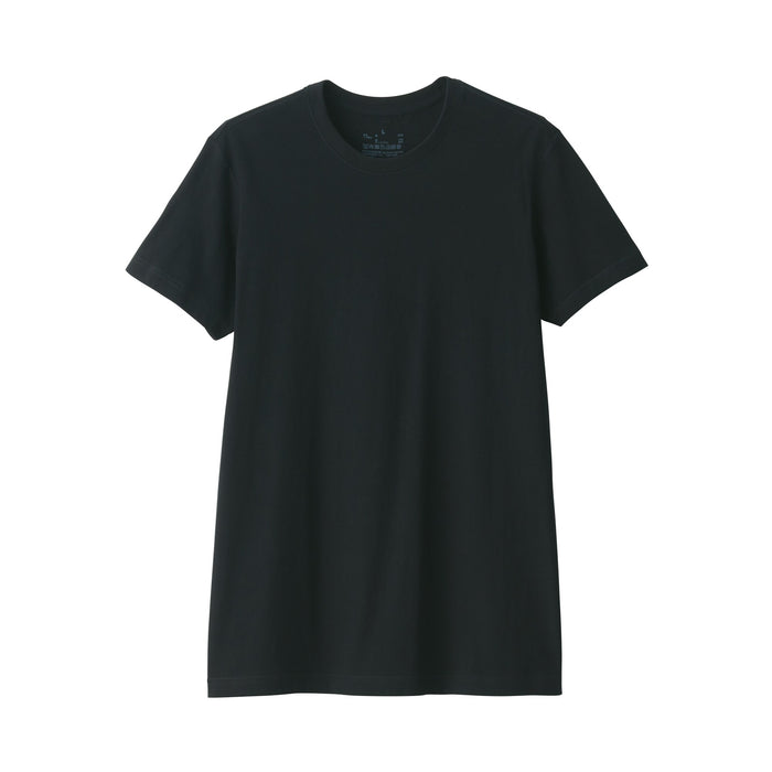 Muji Side Seamless Jersey Crew Neck Short Sleeve T-shirts Herren Schwarz | SZ6N1S13W