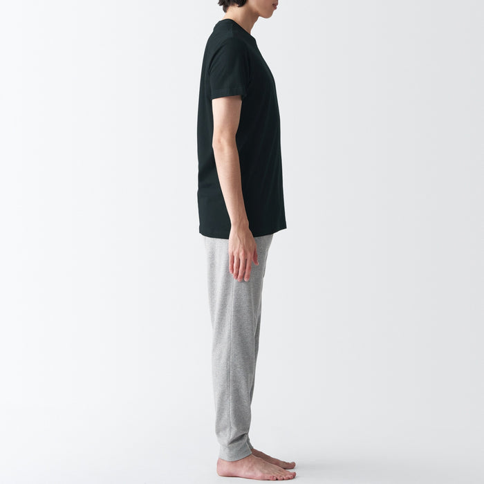 Muji Side Seamless Jersey Crew Neck Short Sleeve T-shirts Herren Schwarz | SZ6N1S13W