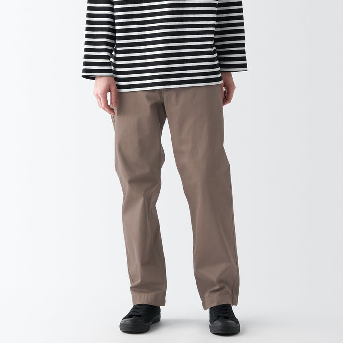 Muji Slub Yarn Chino Regular Hose Herren Braun | MB6E4W07B