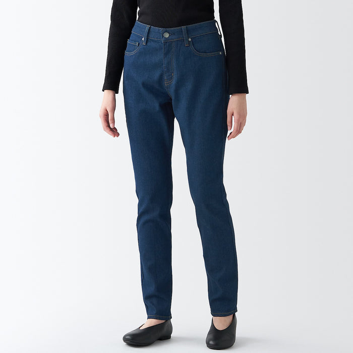 Muji Stretch Denim Slim Jeans Damen Blau | OR1D8X90E