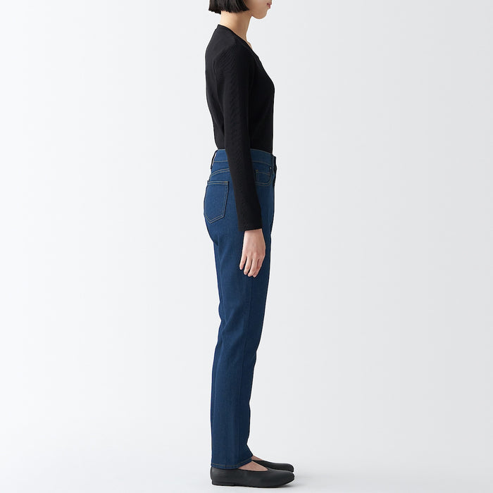 Muji Stretch Denim Slim Jeans Damen Blau | OR1D8X90E