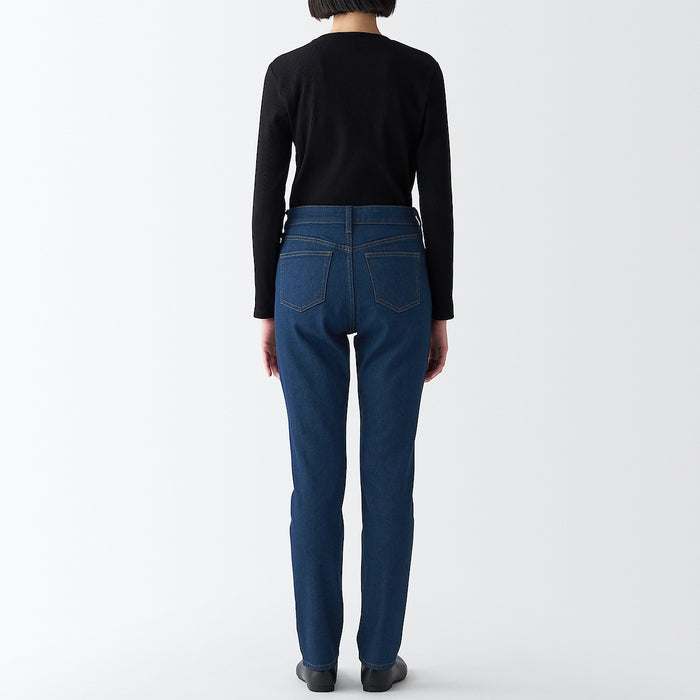 Muji Stretch Denim Slim Jeans Damen Blau | OR1D8X90E