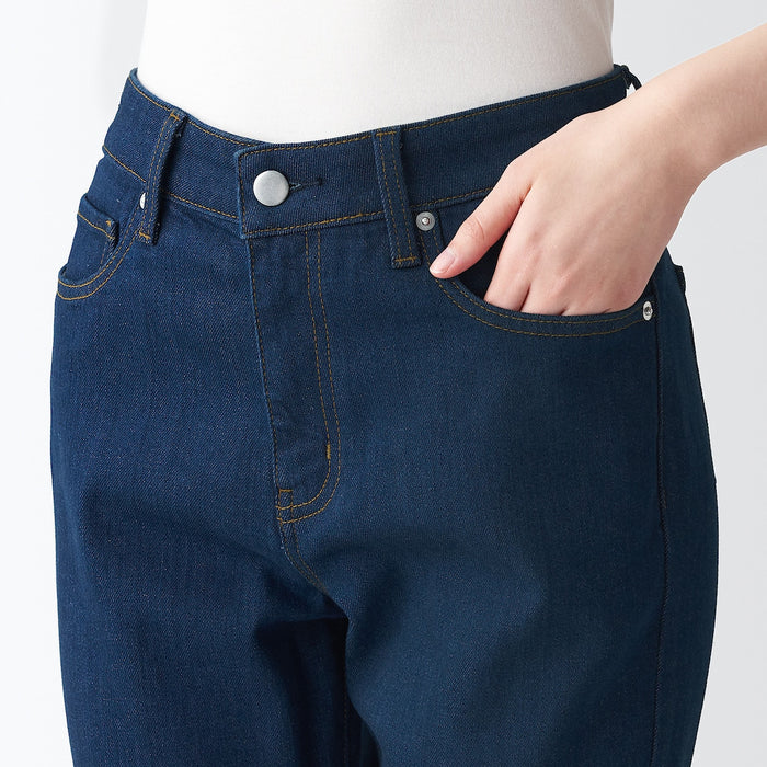 Muji Stretch Denim Slim Jeans Damen Blau | OR1D8X90E