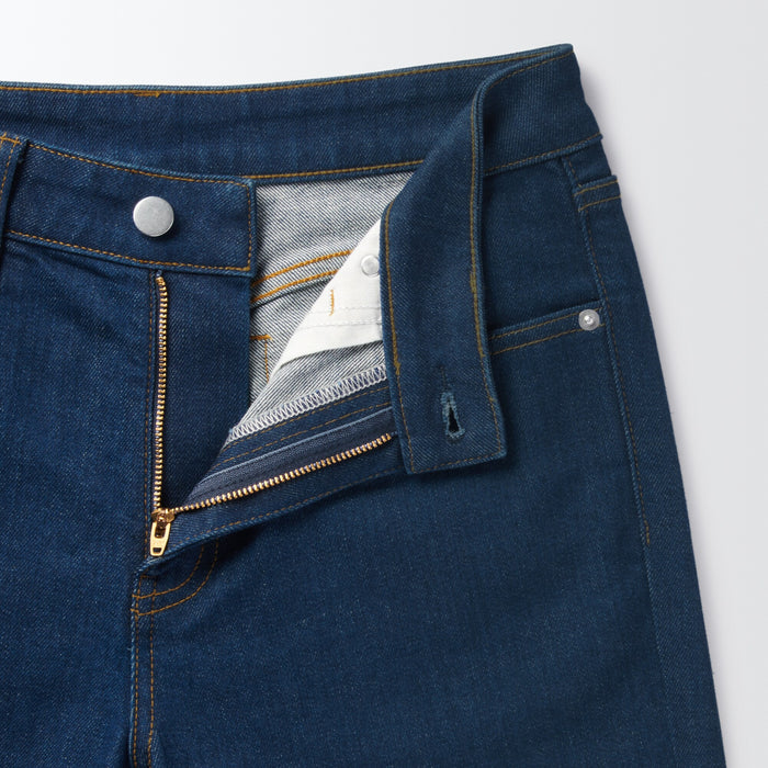 Muji Stretch Denim Slim Jeans Damen Blau | YC4R1I48F
