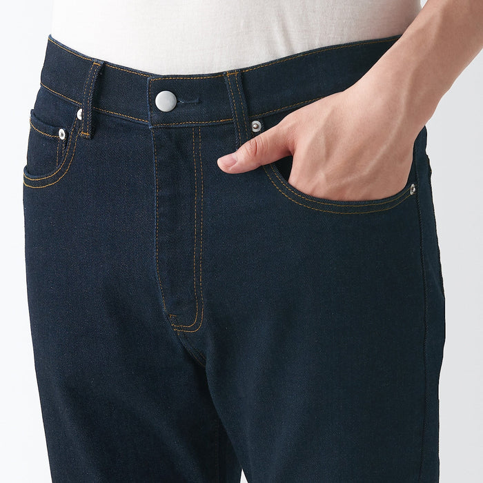 Muji Stretch Denim Slim Jeans Herren Navy | JD8L0G93R