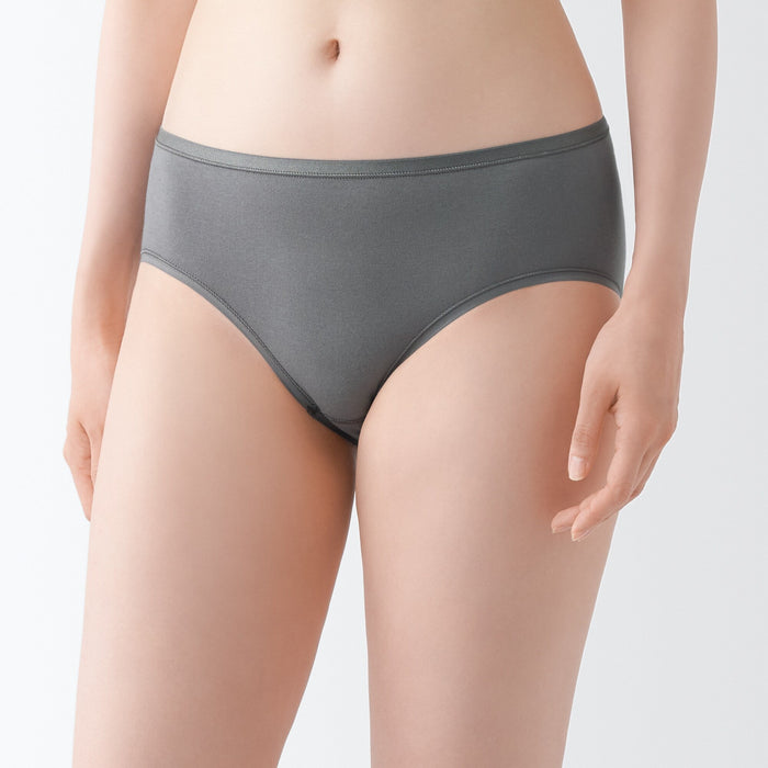 Muji Stretch Midi Slip Damen Grau | PI7R3U10N