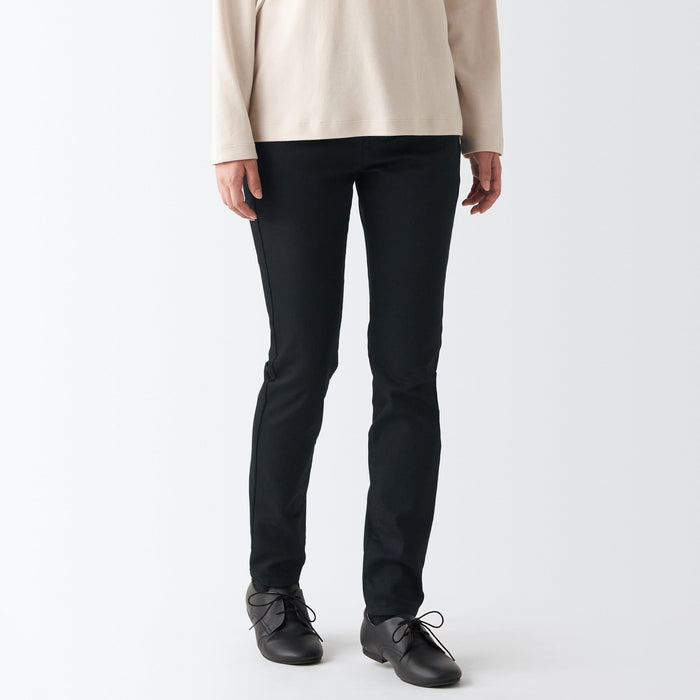 Muji Super Stretch Denim Skinny Jeans Damen Schwarz | SS7C1O07U