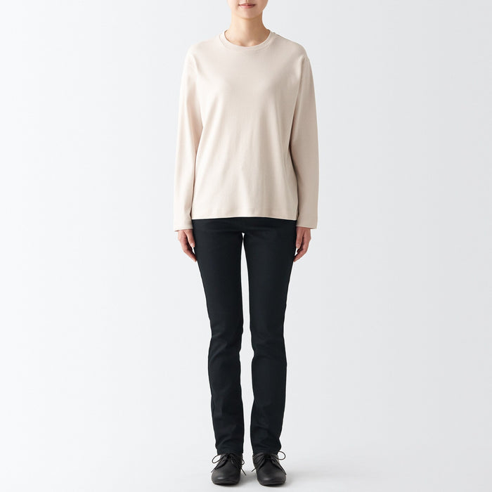 Muji Super Stretch Denim Skinny Jeans Damen Schwarz | SS7C1O07U