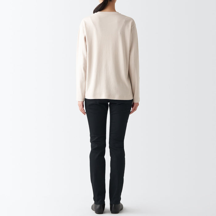 Muji Super Stretch Denim Skinny Jeans Damen Schwarz | SS7C1O07U