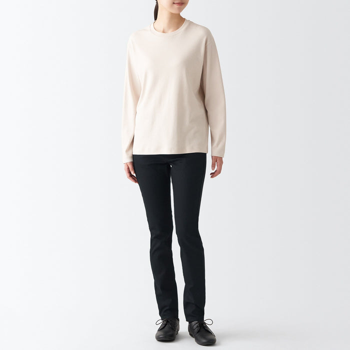 Muji Super Stretch Denim Skinny Jeans Damen Schwarz | SS7C1O07U