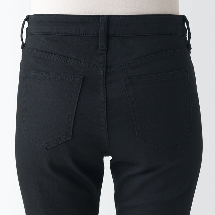 Muji Super Stretch Denim Skinny Jeans Damen Schwarz | SS7C1O07U