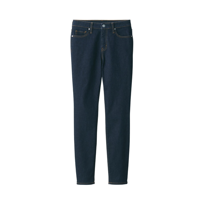 Muji Super Stretch Denim Skinny Jeans Damen Navy | IF1C9Q14J