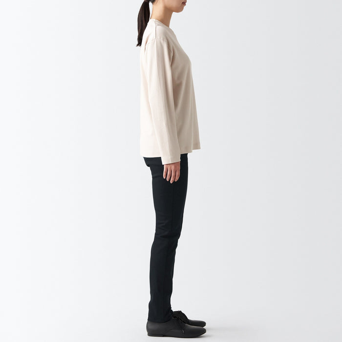 Muji Super Stretch Denim Skinny Jeans Damen Schwarz | WG9W3S52E